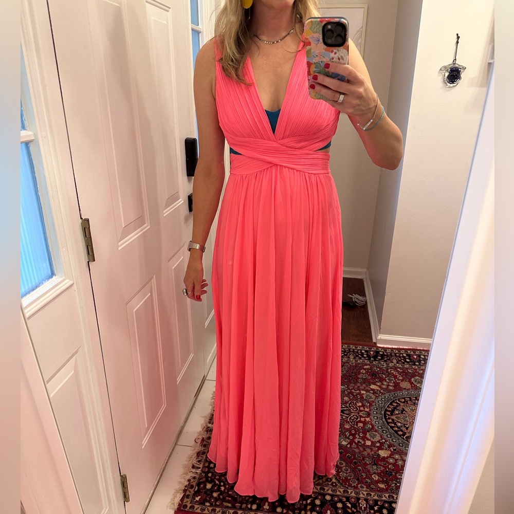 Elegant Pink Maxi Dress